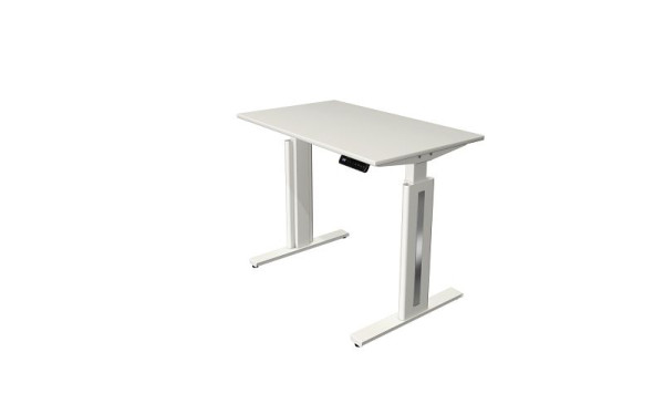 Kerkmann Move 3 Fresh table assis/debout, L 1000 x P 600 mm, réglable en hauteur électriquement de 720 à 1200 mm, blanc, 10183010