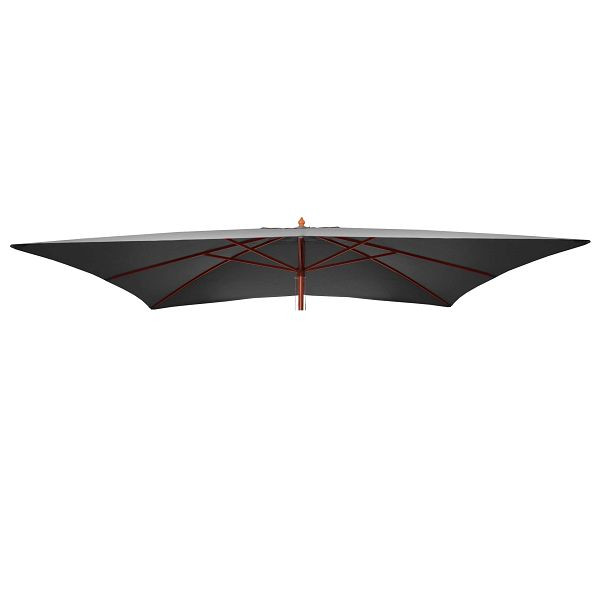 Housse de remplacement Mendler pour parasol en bois Florida, housse de parasol, housse de parasol de jardin, 2x3m 6kg, anthracite, 81660