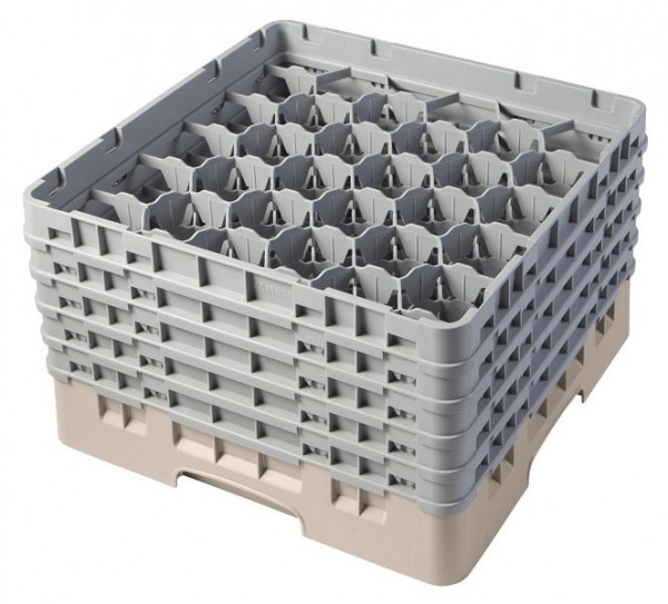 Panier de lavage Cambro 30 compartiments Camrack® 25,7 cm Beige, SU: 2 pièces, 30S958184