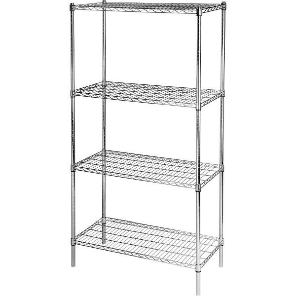Étagère de rangement Stalgast en acier chromé, dimension 900x400x1800 mm (LxPxH), LT0820900