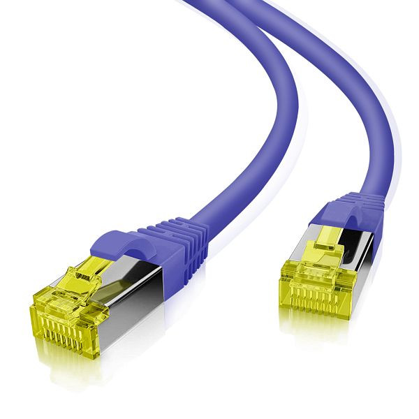 Câble patch Helos S/FTP Cat 6a violet 20,0m, 191273