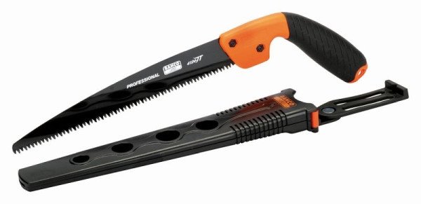 Scie à élaguer Bahco avec étui, longueur de lame 240 mm, 7 dents par pouce, 4124-JT-H