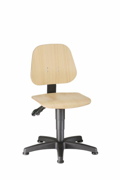 bimos Unitec avec patins et bois, hauteur d'assise 440-620 mm, 9650-3000