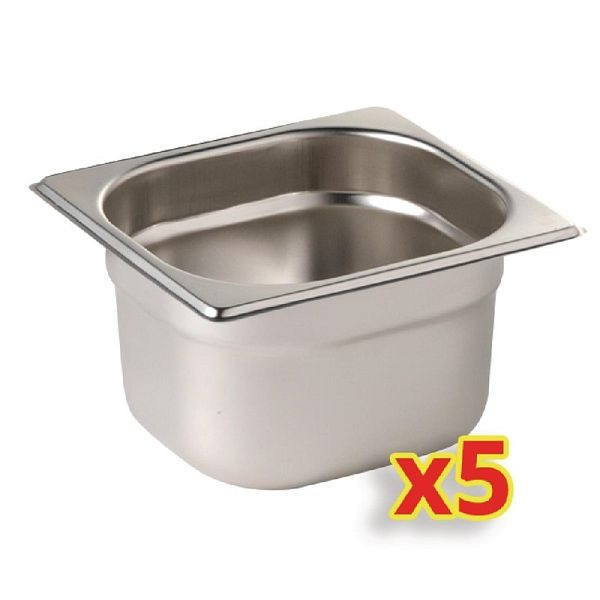 Kit Vogue Gastronorm pour G603 / G604 (1/6 x 5) Sans Couvercles, S411
