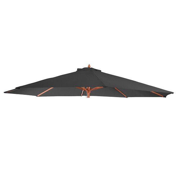 Housse de rechange Mendler pour parasol Florida, housse de rechange pour housse de parasol, Ø 3,5 m polyester 8 lattes, anthracite, 81656
