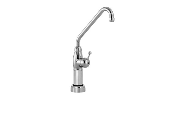 Mitigeur monocommande monotrou LCA Locher avec colonne bec 120 mm Ø25 mm, 128008