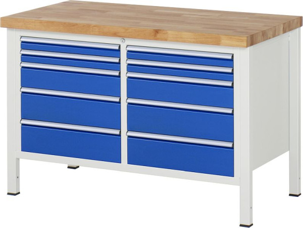 Etabli RAU série 8000 - modèle 8480, L1250 x P700 x H840-1040 mm, 13-8480A2-127B4H.11