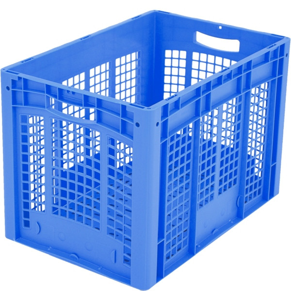 BITO Euro bac gerbable XL /XL 64423 600x400x420 bleu, parois ouvertes, C0291-0069