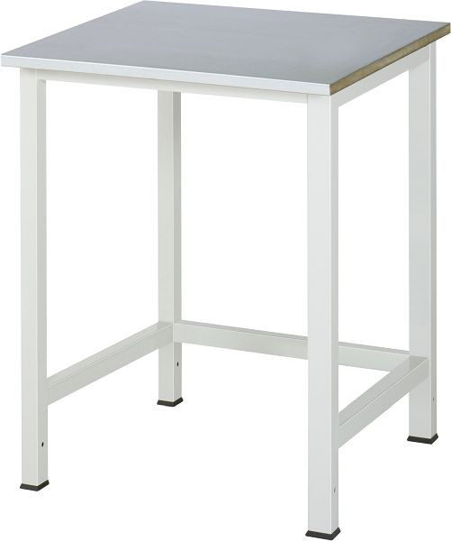 Table de travail RAU série 900, plan de travail avec revêtement en tôle d'acier, 750x825x800 mm, 03-900-1-S25-07.12