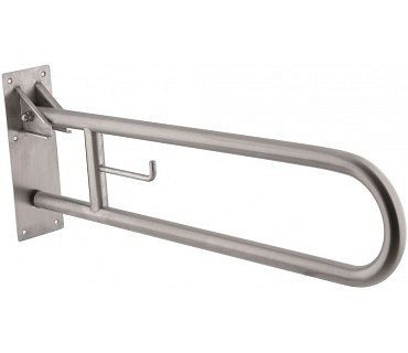 KEMMLIT rail de support rabattable 800, acier inoxydable, 852 mm, mat, 251.645