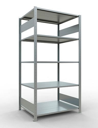 Rayonnage à étagères Schulte, champ de base, 5 niveaux de rangement, charge du compartiment 150 kg, 1060 x 836 x 2000 mm, 278803