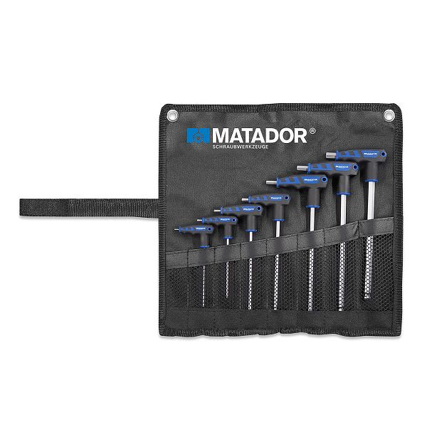 MATADOR jeu de tournevis coudés à manche en T 2K, 6 pans, 2 - 10 mm, 0445 9070
