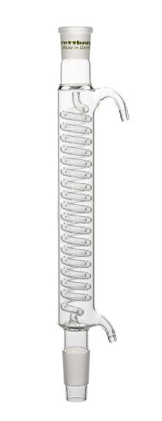 Refroidisseur à serpentin Rettberg, noyau NS 14,5/23, manchon NS 14,5/23, longueur de chemise 160 mm, verre borosilicaté 3,3, 134084120