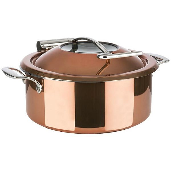 Chafing Dish APS, Ø 30,5 cm, hauteur : 17,5 cm, acier inoxydable 18/8, aspect cuivre, 12335