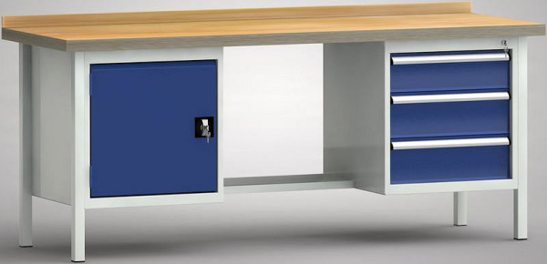 Etabli standard KLW - 2000 x 700 x 840 mm L x P x H, WS202N-2000M40-E2071