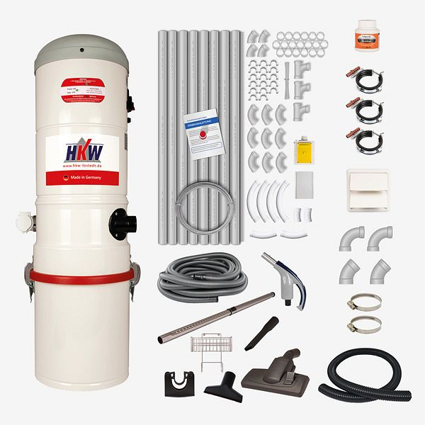 Kit complet HKW SMALL 3 (RETRAFLEX) - 1 prise d'aspiration, tuyau d'aspiration 9 m, 2100109