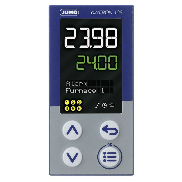 Régulateur compact JUMO pour montage sur panneau, (48x96 mm), AC 110 à 240 V, 00680789