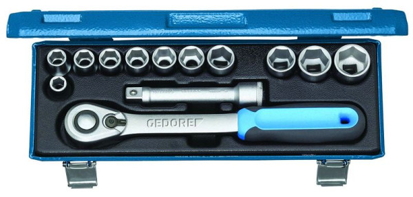Jeu de clés à douilles GEDORE 1/2", profil hexagonal UD, 2545810