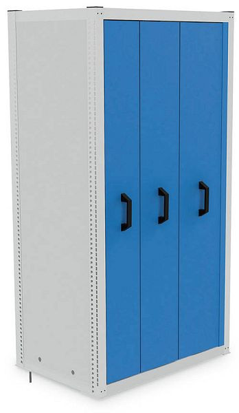 Bedrunka+Hirth Module 4, 1000, 2x cadre de support, 1x paroi arrière, 2x cloison de séparation, 1x jeu d'étagères de support, 3x extension verticale, 1049 x 733 x 2030 mm, SRK04
