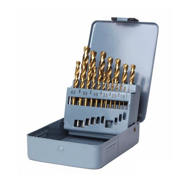 Jeu de forets hélicoïdaux GSR 19 pièces à droite DIN 338 HSS-G TiN 1 mm - 10 mm, 08344100