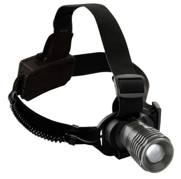 Lampe frontale haute performance Kraftwerk avec LED Cree de 3 watts, fonction de gradation et de zoom, 32061