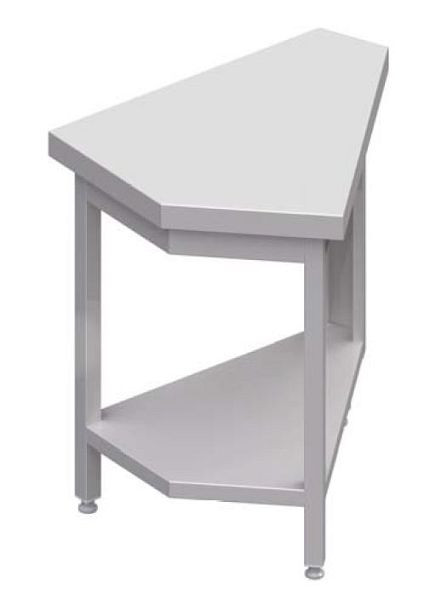 Module d'angle intérieur 45° sortie neutre Stalgast 644x814x880 mm, couvercle en acier inoxydable, CF06113