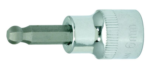 KS Tools Douille à embout 3/8" CHROMEplus, six pans creux, tête sphérique, 5,5 mm, 918.2413