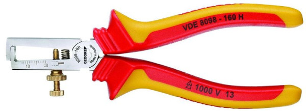 Pince à dénuder GEDORE VDE avec manchon isolant, 160 mm, 1552074