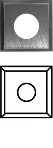 Pré-coupe Edessö HW, 14x14x1,2 mm, 1792141412