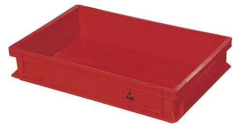 Bacs de rangement visibles Bedrunka+Hirth IDP-STAT® - conducteurs, jaunes, dimensions en mm (LxPxH) : 400 x 600 x 220, E5311.Y.42