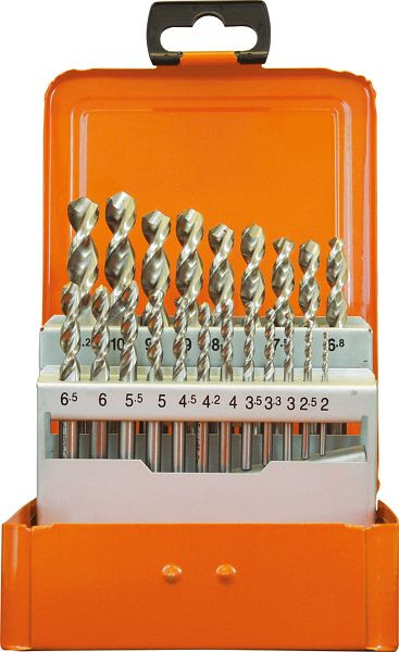 Cassette de perçage Projahn HSS-Co UF-L DIN1897 21 pièces 2-10,2 / 0,5 mm, 60844