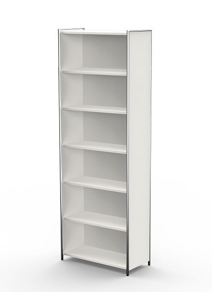 Kerkmann étagère de base large pour 6 OH, Artline, L 800 x P 380 x H 2200 mm, blanc, 13748510