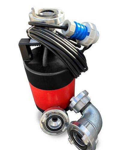 Pompe submersible sécurisée DENIOS type K2F, aspiration plate jusqu'à 3 mm, 301199
