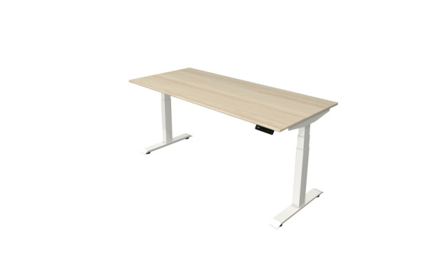 Kerkmann table debout/assise Move 4 nouveau 180 x 80 cm structure blanc, plateau érable, 10090750