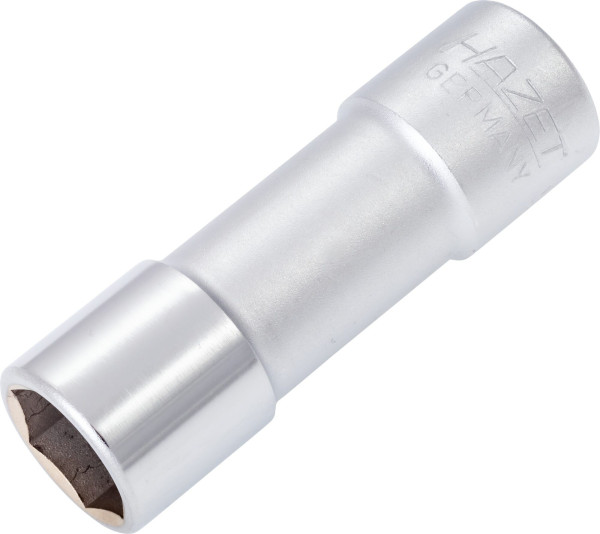 Douille pour bougie d'allumage Hazet, carrée creuse 12,5 mm (1/2 pouce), profil hexagonal externe, 16 mm, 5/8 ", ressort de couronne, 900AKF