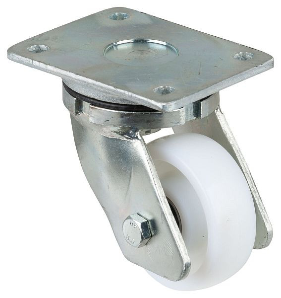 Roulette robuste BS Wheels, largeur de roue 37 mm, Ø roue 100 mm, capacité de charge 400 kg, bande de roulement/corps de roue en plastique, roulements à billes, RR100.B15.101