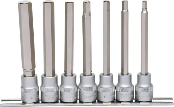 KS Tools Jeu de douilles 3/8", à six pans creux, longues, 7 pièces, 911.1560