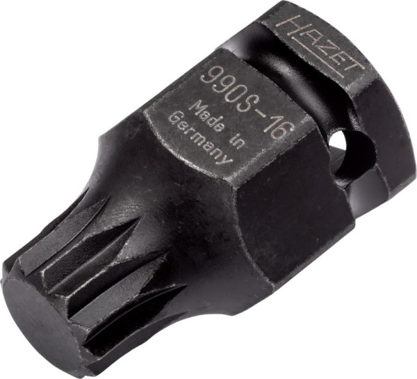 Hazet Impact Machine tournevis Douille, carré creux 12,5 mm, court, longueur de lame : 5 mm, 990S-16