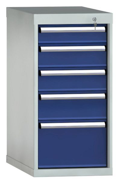 Armoire à tiroirs KLW 850 x 419 x 750 mm H x L x P, dimensions d'installation : 750 mm, division : 18x36 unités, SDB0850-05EP-001