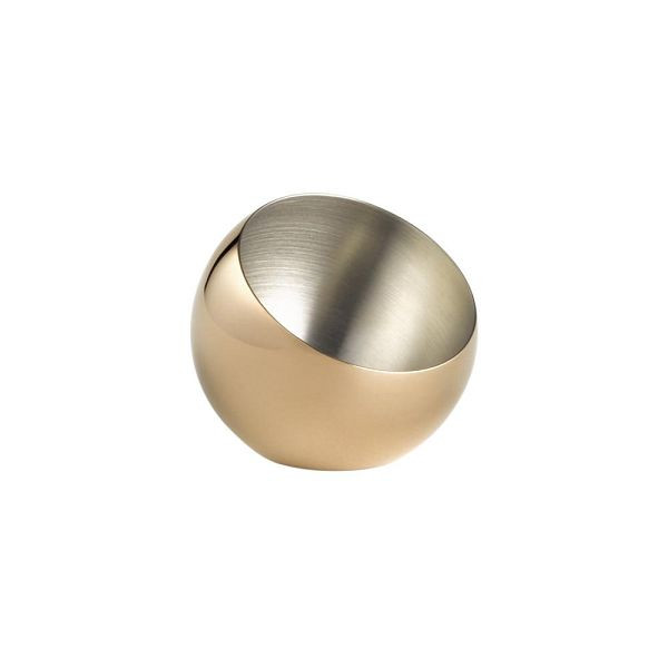 Bols APS "SPHERE", lot de 3, Ø 8 cm, hauteur 7 cm, 0,1 litre, acier inoxydable, aspect cuivre, 40771