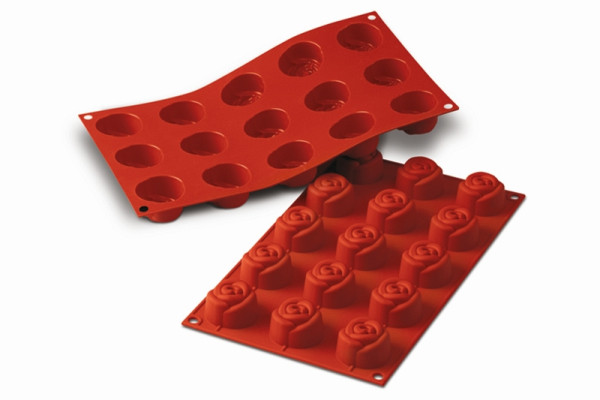 Moule à pâtisserie en silicone Schneider rose, Ø 44 mm, hauteur 27 mm, 115093
