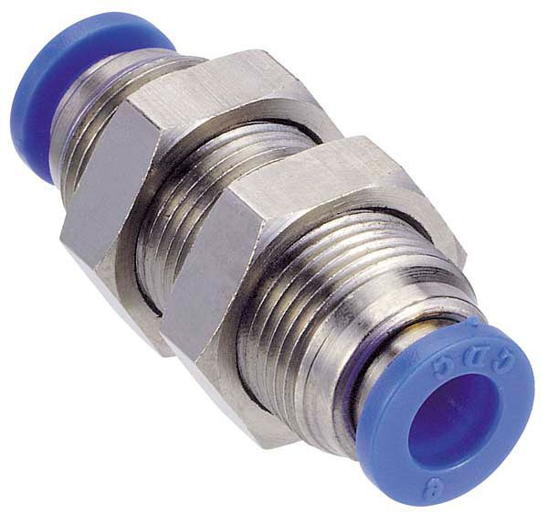 temporisateur B-GSV-4-MSv-bl, passe-cloison droit en laiton nickelé, Ø tuyau : 4 mm, filetage passe-cloison : M12x1, UE : 10 pièces, 03100100