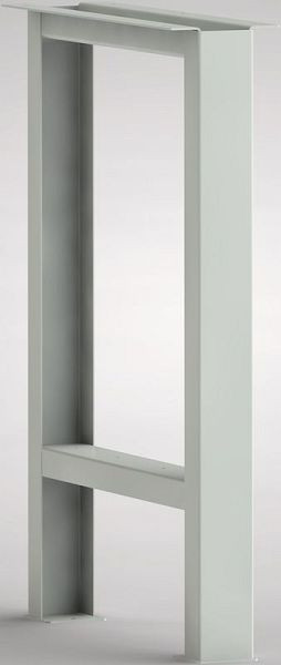 Élément de base d'établi KLW en forme de chapeau en U en tôle d'acier de 2 mm, plié 800 x 608 x 80/160 mm H x P x L, FE-UNP-01
