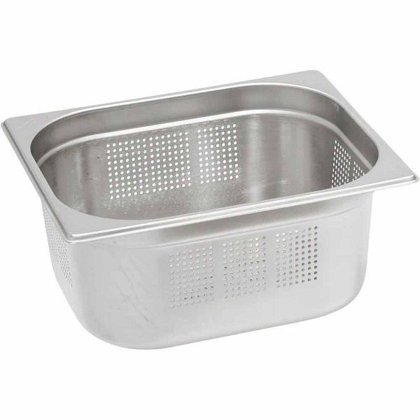 Bac gastronorme Stalgast série STANDARD, GN 1/2 (65mm), perforé, GN0312065