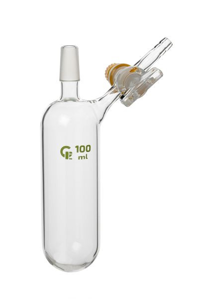 Tube Rettberg Schlenk, 250 ml, noyau NS 29/32, robinet latéral en verre 2,5 mm et olive 9 mm, 134029337