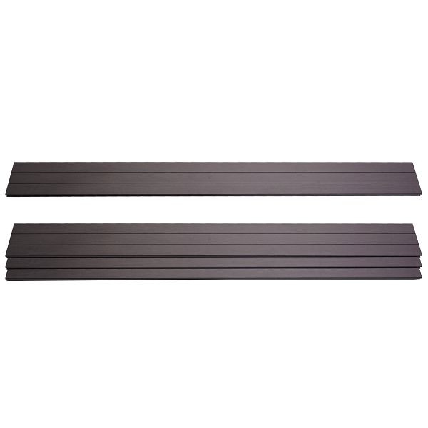 Mendler lot de 4 lames pour brise-vue WPC Sarthe, planches coupe-vent, environ 1 m², 180cm, anthracite, 2x76233