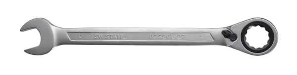 Clé à cliquet mixte SW-Stahl, 27 mm, réversible, 03520L-27