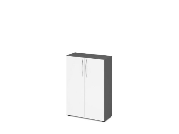 Armoire Hammerbacher 3OH 34, profondeur 6 cm BM graphite/blanc, V4550/G/W/BM
