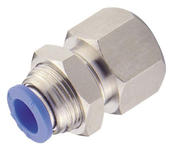 temporisateur B-GAS-4-1/8-MSv-bl, raccord vissé droit avec raccord passe-cloison, tuyau Ø : 4 mm, filetage : 1/8", UE : 10 pièces, 03181229