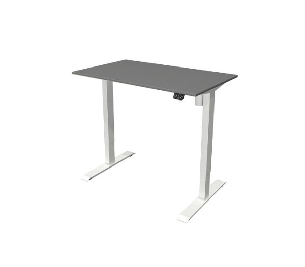 Table d'appoint Kerkmann L 1000 x P 600 mm, réglable en hauteur électriquement de 740 à 1230 mm, graphite, 10388812